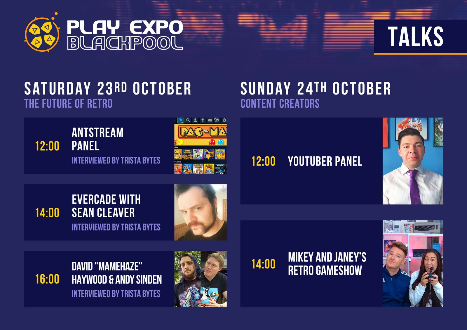 RE PlayExpo Blackpool21 Schedule Talks