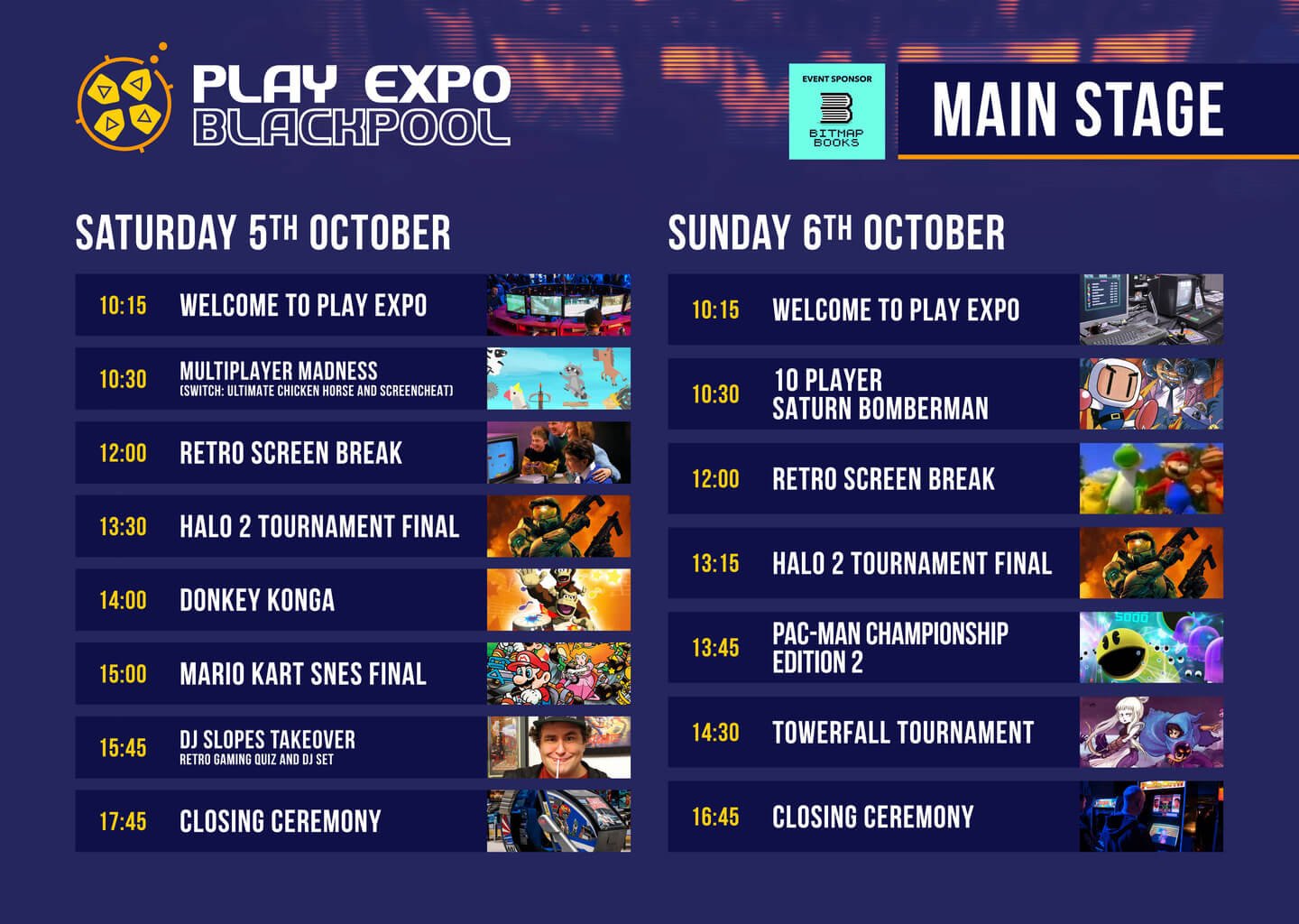 RE PlayExpo Blackpool24 Schedule MainStage2