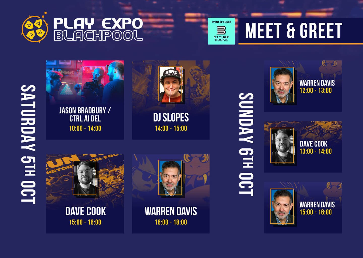 RE PlayExpo Blackpool24 Schedule MeetGreet2