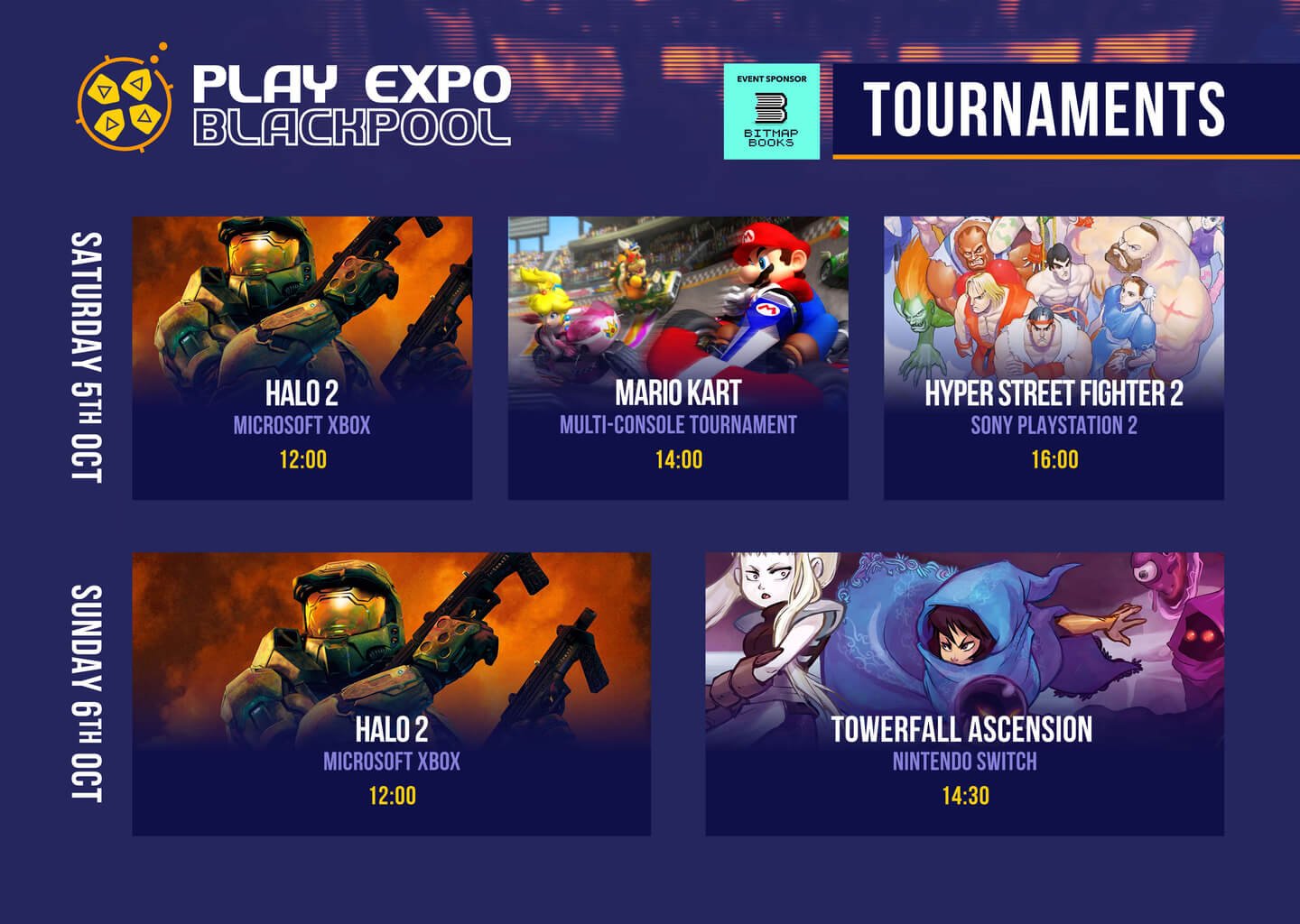 RE PlayExpo Blackpool24 Schedule Tournaments2