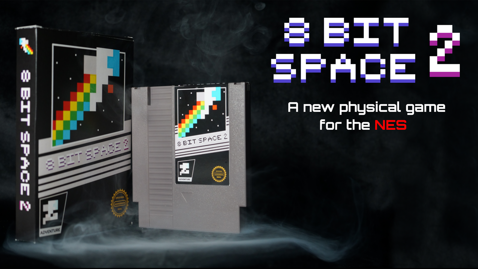 8-Bit Space 2 by Glass Frog Games running on NES hardware